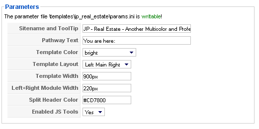 Template Config